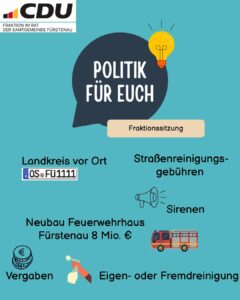 Politische Arbeit in der SG-Fraktion