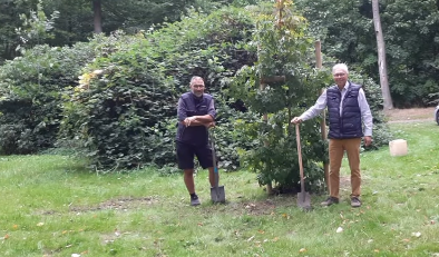Aktiv bei der Baumpflanzchallenge