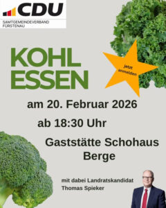 Traditionelles CDU-Grünkohlessen